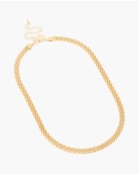 Lovisa - Waterproof Gold Plated Stainless Steel Interwoven Chain Necklace