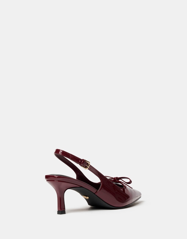 Forever New - Margo Bow Trim Slingback Heeled Sandals