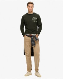 Superdry - Slim Fit Surplus Graphic Crew