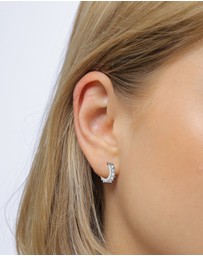 Elli Jewelry - Earrings Set Crystal 925 Sterling Silver