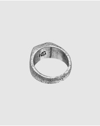 Haze & Glory - ICONIC EXCLUSIVE - Ring Men Sun and Sea Signet 925 Sterling Silver