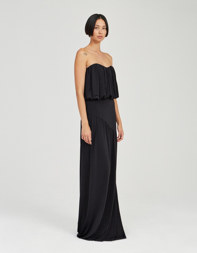 Third Form - Withheld Strapless Floor Length Dress