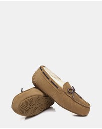 EVERAU - EverAU Ugg Miracle Moccasin Leather Upper Moccasins