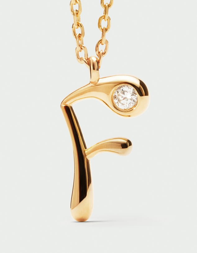 PDPAOLA - Initial 2026 F Pendant Necklace
