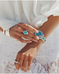 THOMAS SABO - THOMAS SABO Ring with Imitation Turquoise Stone Silver