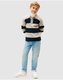Tommy Hilfiger - Wool Blend Rugby Sweater - Teens