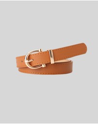 KAJA Clothing - Needle Buckle Belt - Brown