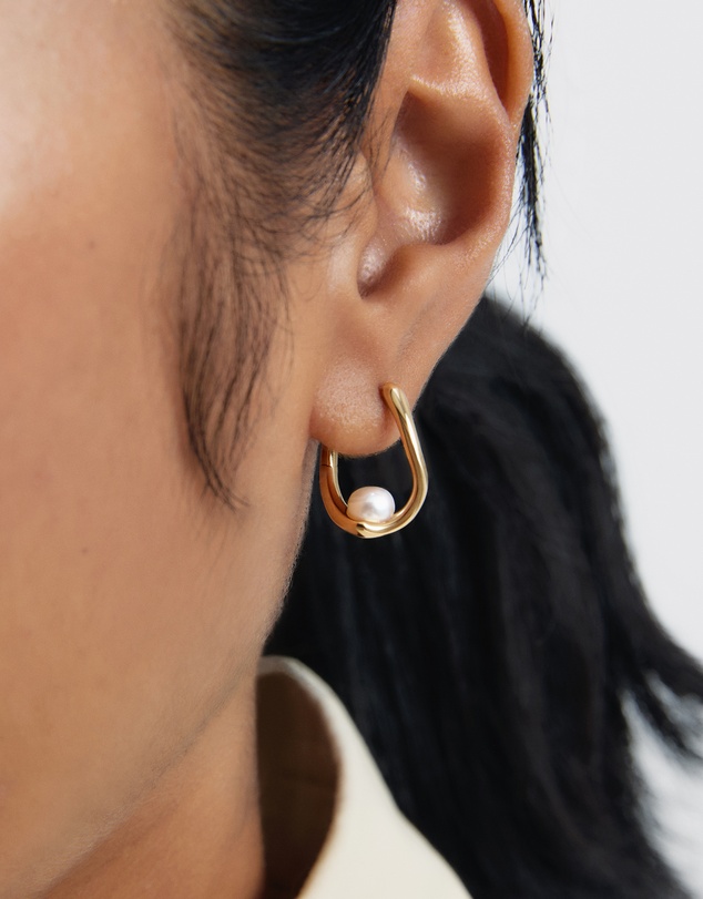PDPAOLA - Pearl Aura Hoops