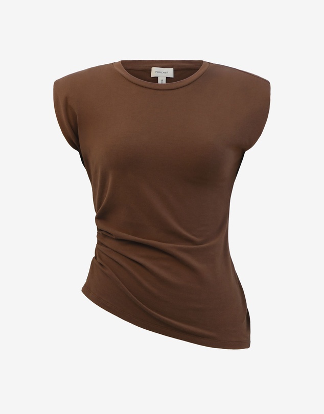 Forcast - Sarah Padded Ruched Jersey Top