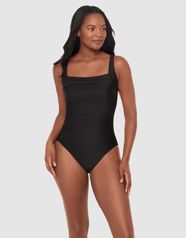 Miraclesuit Swimwear  - Rock Solid Polaris Wired Square Neck One-Piece Shaping Swimsuit