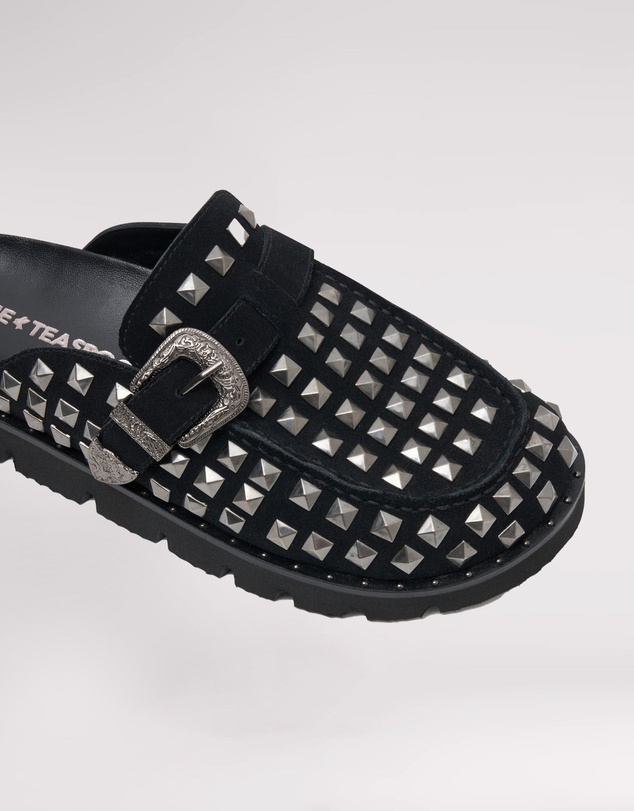 ONE TEASPOON - Studded Black Phoenix Slides