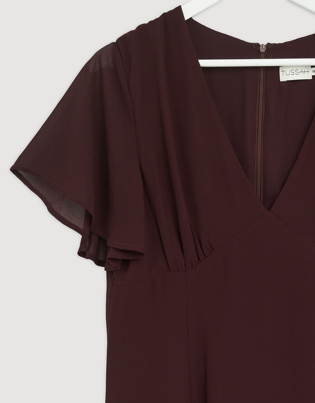 Revibe - Repaired Tussah Winnie Georgette Midi Dress - AU 16