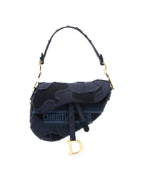 Pre-Loved by Azura Reborn - Pre-Loved Camouflage Embroidered Canvas Saddle Bag