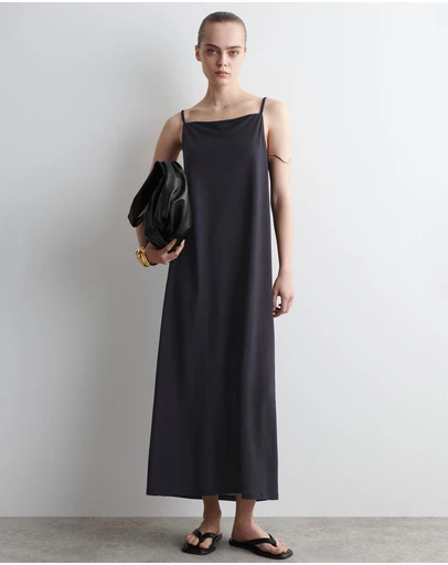 COS - Square-Neck Strappy Jersey Dress