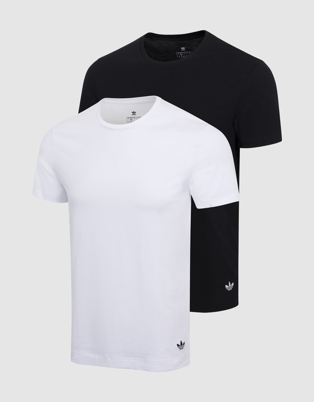 adidas Originals - 2 Pack Comfort Core Cotton Crew Neck T-Shirt