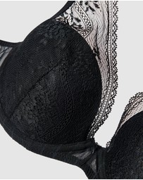 Passionata - Maddie Wired Padded Plunge Bra With Lace