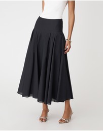 Forcast - Deb Cotton Midi Full Skirt