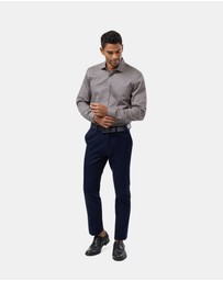 Brooksfield - Autumn Floral Print Slim Fit Dress Shirt