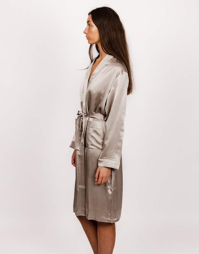 SILK MAGNOLIA - Silk Robe Dressing Gown