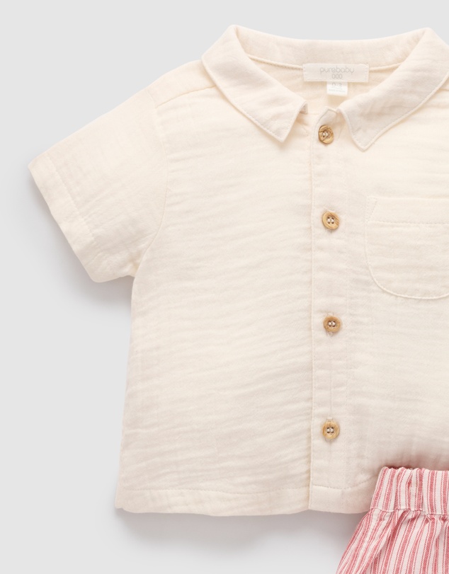 Purebaby - Striped Set -Kids-Babies
