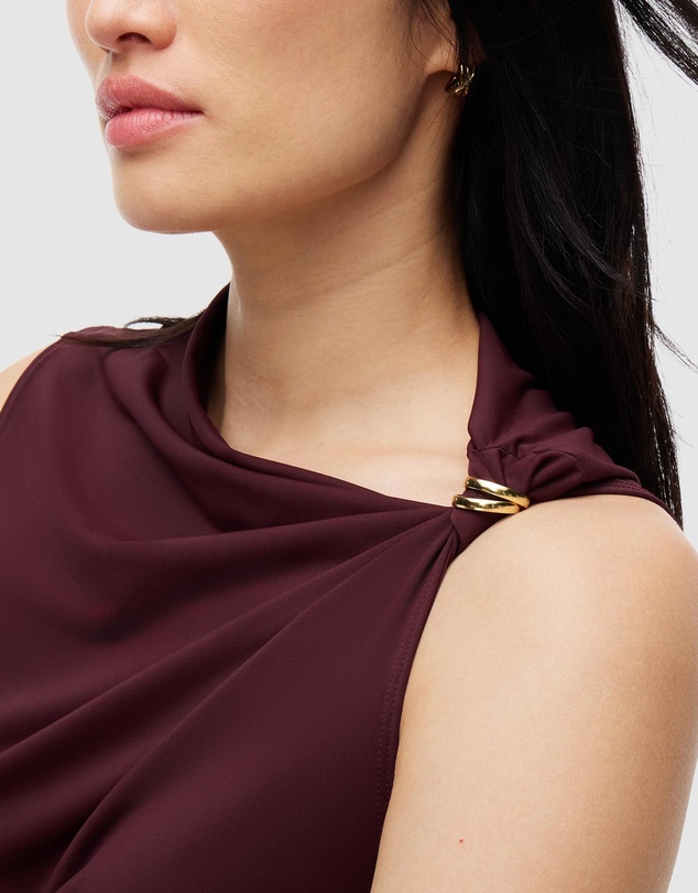 Tommy Hilfiger - Crepe Slim Twist Sleeveless Top