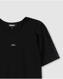 DKNY - Logo Badge T-Shirt Dress - Kids-Teens