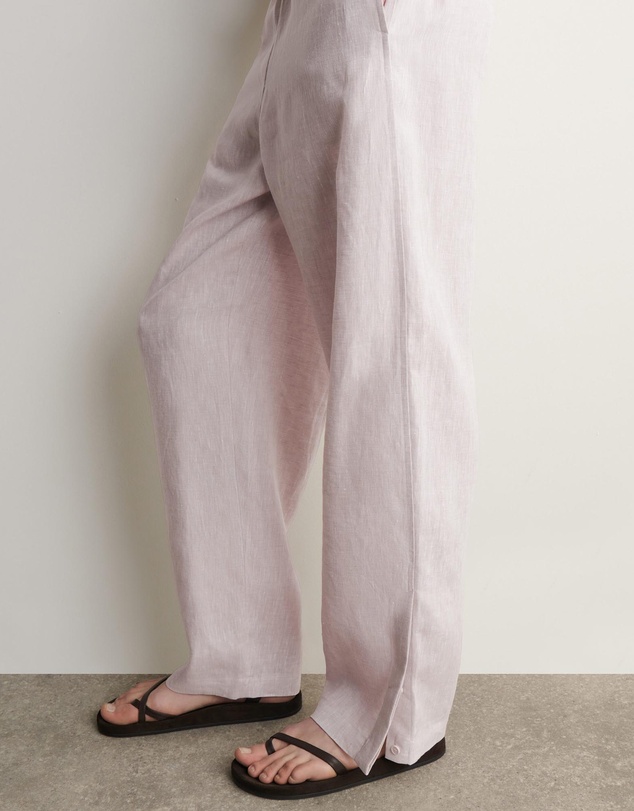 COS - Elasticated Linen Barrel-Leg Trousers