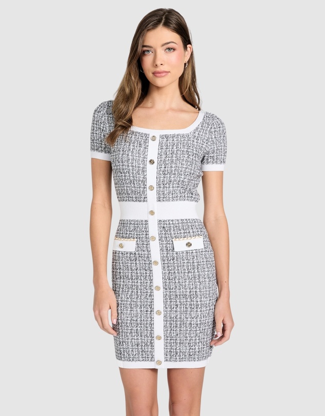 GUESS - Tweed Annabelle Sweater Dress