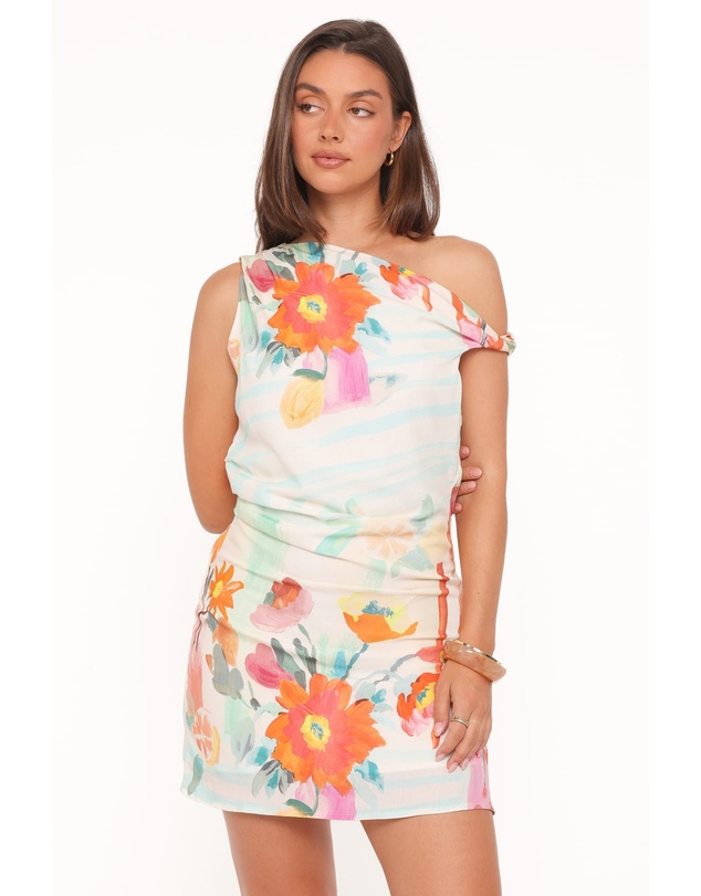 Petal & Pup - Elvira Mini Dress - Blue Alfresco Floral