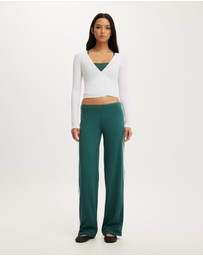 Cotton On Body Active - Active Rib Cross Front Long Sleeve