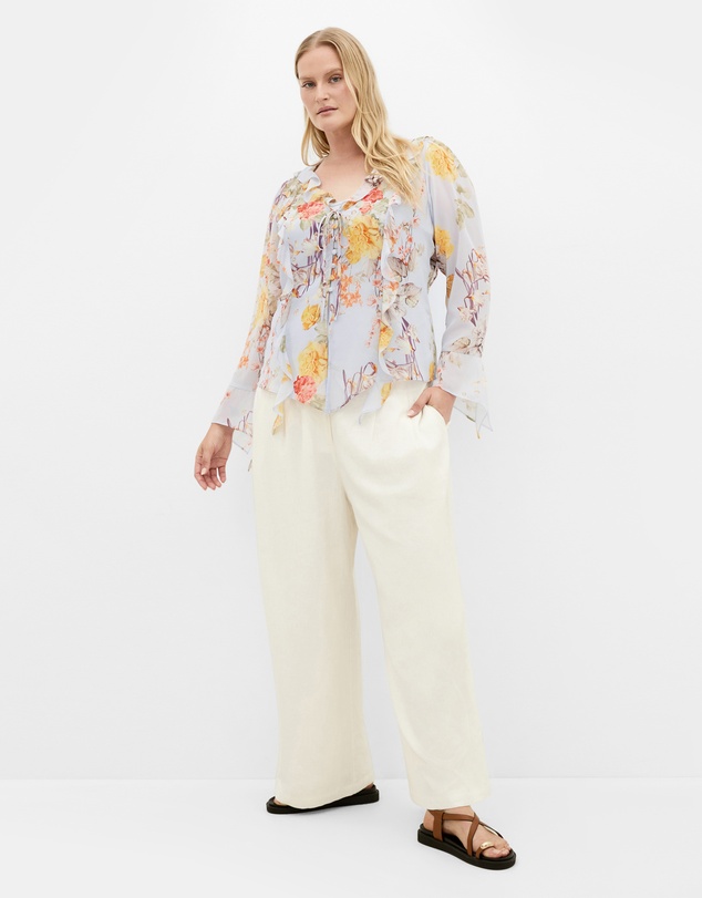 City Chic - Sweet Nothings Frill Top