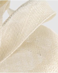 Max Alexander - Pillbox Cream Racing Fascinator