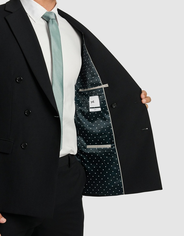 yd. - Dante Double Breasted Stretch Suit Jacket