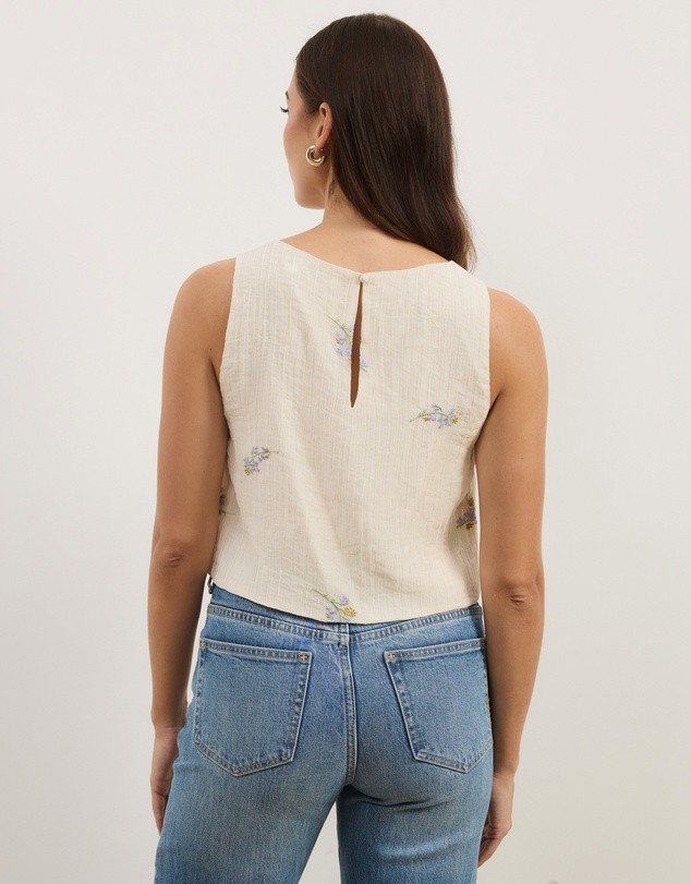 Atmos&Here - Embroidered Shell Top