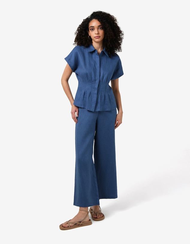 Forcast - Ami Linen Elastic Back Pants