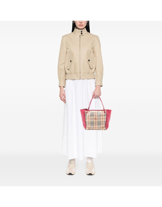 Pre-Loved by Azura Reborn - Pre-Loved Small Leather Trimmed Haymarket Check Coated Canvas Canterbury Tote