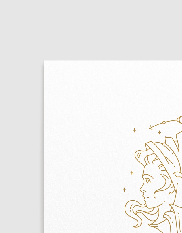 Olive et Oriel - Gemini Celestial Zodiac Art Print A3