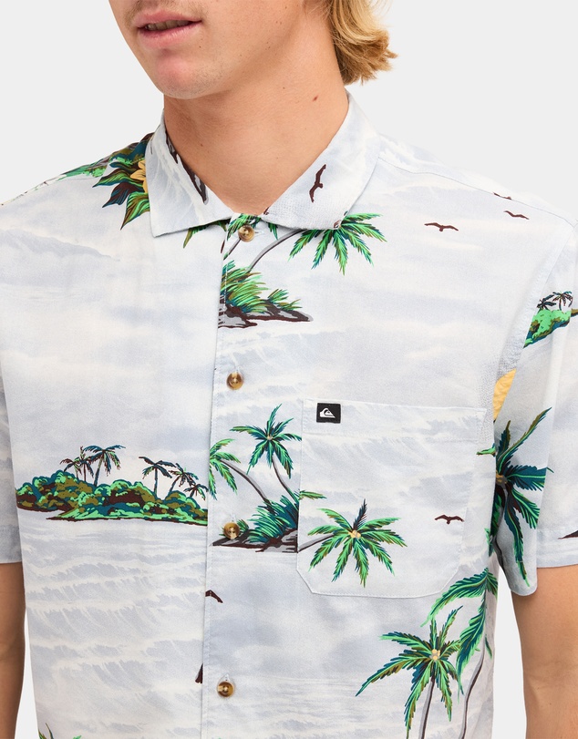 Quiksilver - Mens Beach Club Casual Short Sleeve Shirt