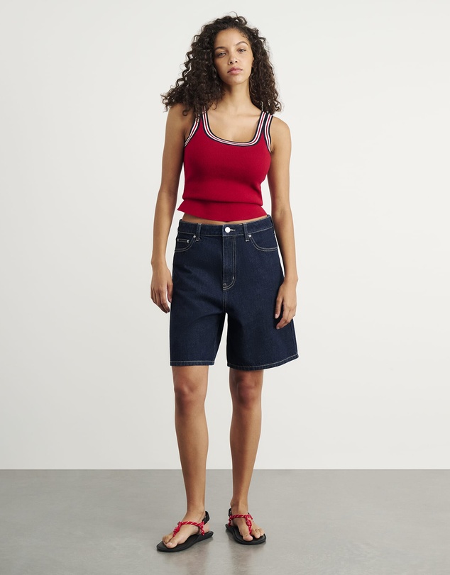 Jag - Cora Mid Rise Denim Jort