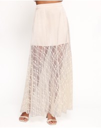 Petal & Pup - Chapel Lace Maxi Skirt - Cream