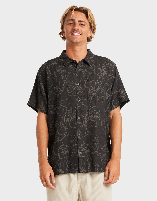 Billabong - Mens Sundays Jacquard Short Sleeve Shirt