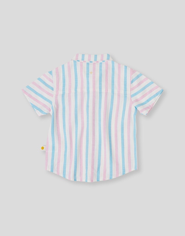 Goldie + Ace - Playtime Stripe Holiday Shirt- ICONIC EXCLUSIVE- Babies-Kids