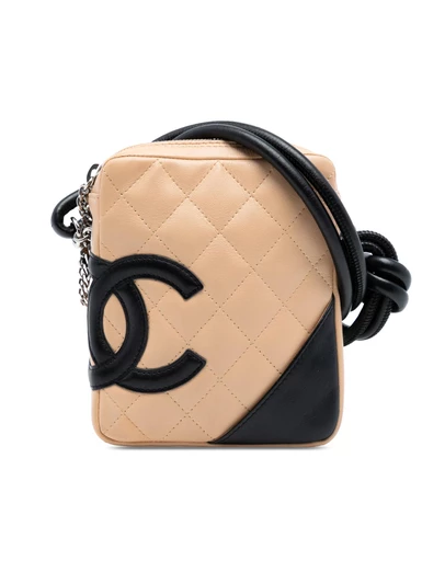 Pre-Loved by Azura Reborn - Pre-Loved Mini Lambskin Cambon Ligne Crossbody