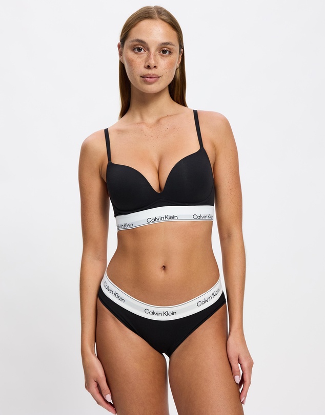 Calvin Klein - Icon Cotton Modal Push-Up Plunge Bra