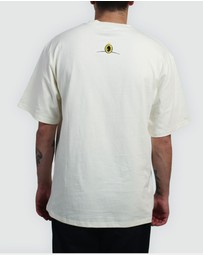 Hard Rated - Hard Rated Can Woven Tee Cream