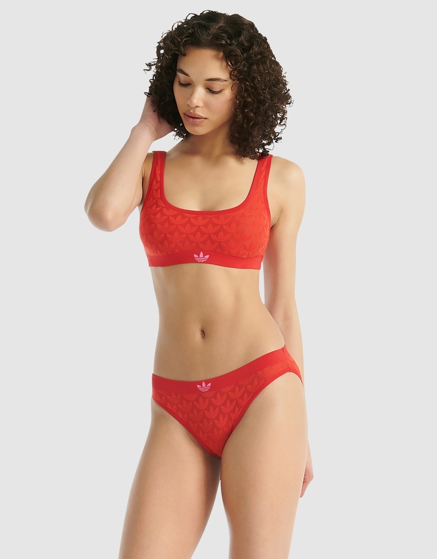 adidas Originals - Microterrot Monogram Comfort Scoop Padded Bralette