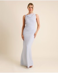 Six Stories - Twist Asymmetrical Chiffon Bridesmaid Dress