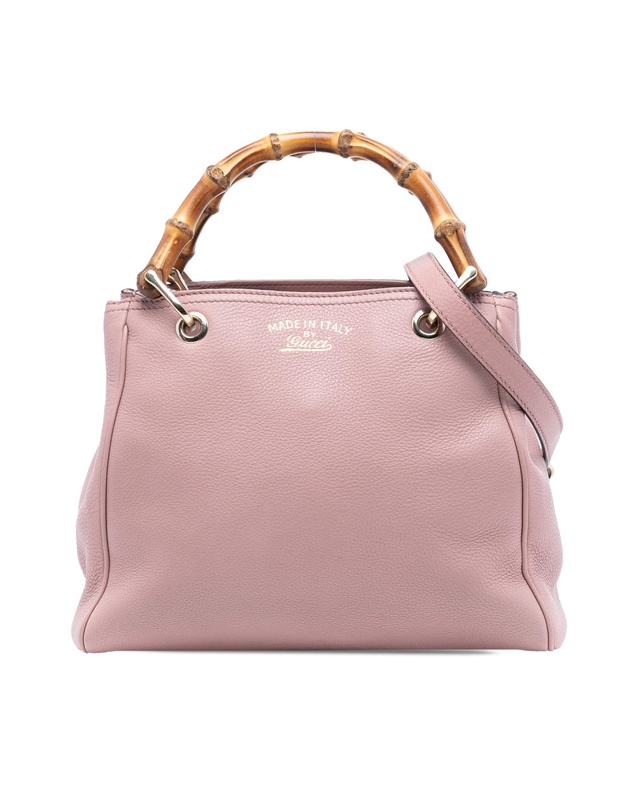 Pre-Loved by Azura Reborn - Pre-Loved Small Calfskin Bamboo Shopper Satchel