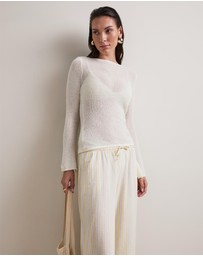 TALA - Beach Knit Long Sleeve Top