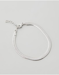 SAINT VALENTINE - Sphinx 3mm Snake Chain Bracelet - Silver